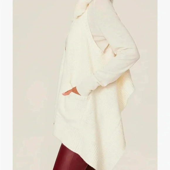 Kaufman Franco Off white faux fur vest - Picture 9 of 12